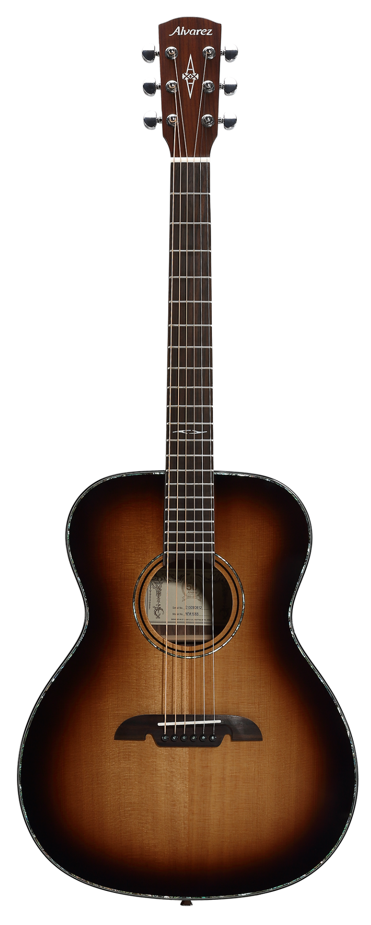 Alvarez AFA1965 Folk Sunburst Anniversary Solid Spruce Top