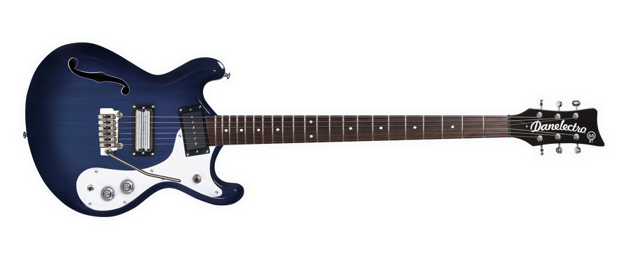 Danelectro 66T Baritone Trans Blue - Regent Sounds